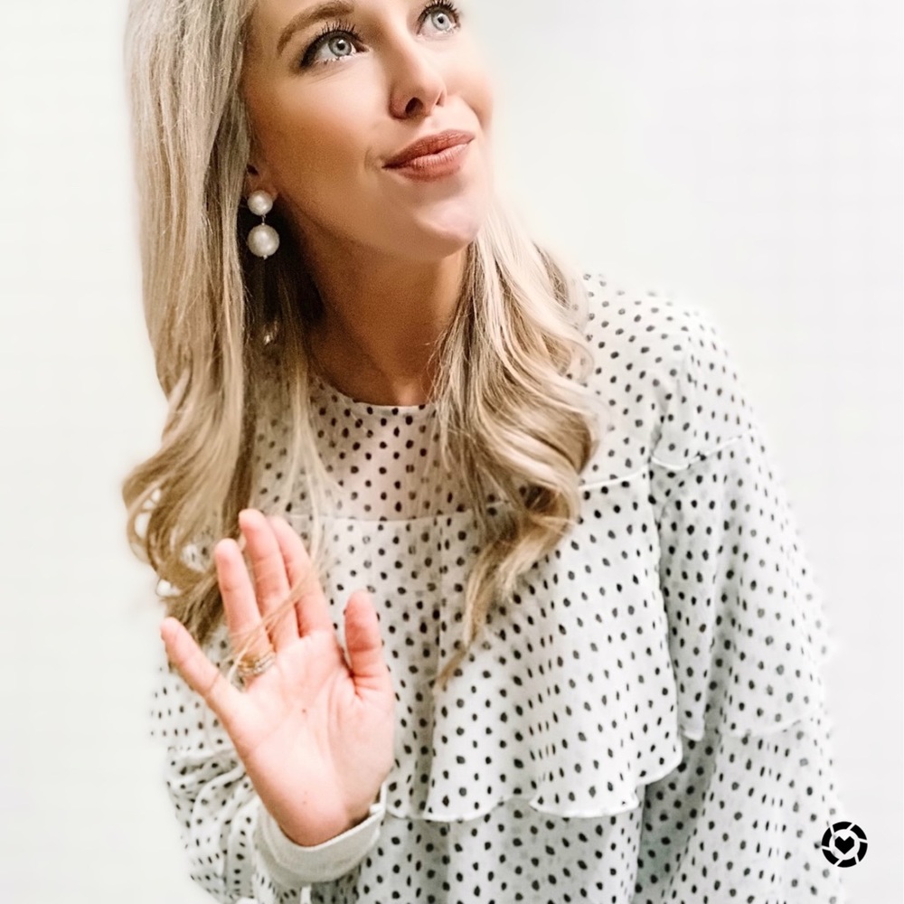 Who What Wear polka dot blouse - price firm